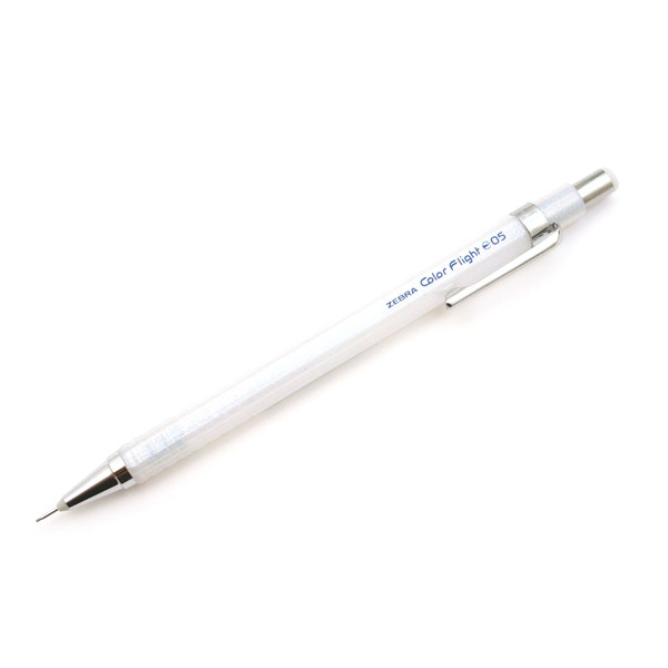 Zebra Color Flight C Sparkling Mechanical Pencil - 0.5 mm - Snow White (pc)